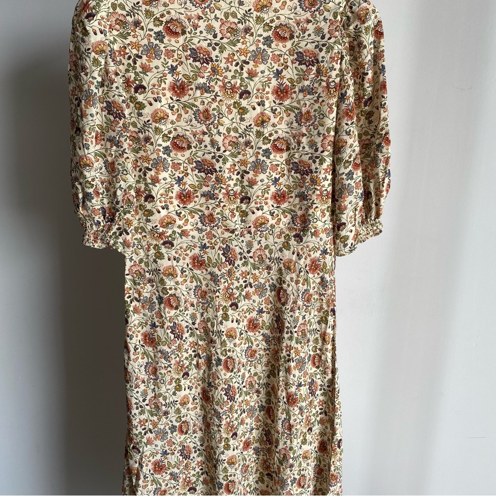 New Rhode Sienna Floral V-Neck Midi Dress in Palais Petal Sz 4 - Picture 9 of 15